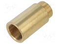 Splice terminal: extension; male-female,round; 50mm; BR GEBO 500-50-05BR