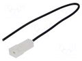 Cable with crimped terminals; H05V-K; 1mm2; black; 250mm; flat CHEVAL E63OK-100BK025