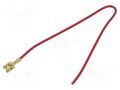 Cable: cable with crimped terminals; red; Len: 250mm; H05V-K CHEVAL J63-075RD025
