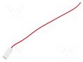 Cable: cable with crimped terminals; red; Len: 250mm; H05V-K CHEVAL J63ON-035RD025