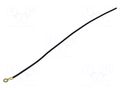 Cable: cable with crimped terminals; black; non-insulated,round CHEVAL M3R-100BK025