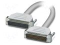 Cable; D-Sub 50pin socket,D-Sub 50pin plug; PVC; Len: 1.5m; grey PHOENIX CONTACT 2302285