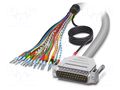 Cable; D-Sub 25pin plug,wires; PVC; Len: 0.5m; grey; Core: Cu; IP54 PHOENIX CONTACT 2926506