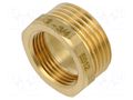 Splice terminal: adapter; male-female,reductive; brass CW617N GEBO 241-26BR