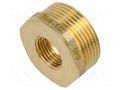 Splice terminal: adapter; male-female,reductive; brass CW617N GEBO 241-27BR