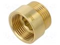 Splice terminal: extension; male-female,round; 15mm; Thread: G 1" GEBO 500-15-06BR