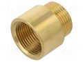 Splice terminal: extension; male-female,round; 20mm; BR GEBO 500-20-05BR