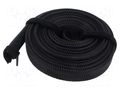 Cable box; multi use; black; L: 5m; polyester; Ø: 30mm LOGILINK PC-KAB0082