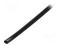 Heat shrink sleeve; glueless; 2: 1; 1.6mm; black; polyolefine; reel RADPOL RCH1-1.6/0.8X100BK