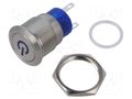 Switch: vandal resistant; Pos: 2; SPDT; 3A/250VAC; IP67; ON-(ON) E-SWITCH ULV4F2BSS544