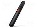 Presenter; black; USB A plug; 2.4GHz; 30m QOLTEC QOLTEC-50631