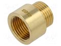 Splice terminal: extension; male-female,round; 15mm; BR GEBO 500-15-04BR