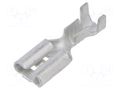 Terminal: flat; 4.8mm; 0.5mm; female; 0.5÷1.5mm2; crimped; straight TE Connectivity 5-160493-2