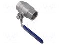 Ball valve; max.65bar@<100°C; 1.4408 stainless steel; G316 GEBO 605-100
