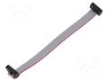 Ribbon cable with IDC connectors; IDC,both sides; 101.6mm; 4" SAMTEC FFSD05D040001NR