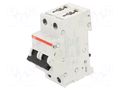 Circuit breaker; 400VAC; 400VDC; Inom: 10A; Poles: 2; Charact: Z ABB S202M-Z10UC