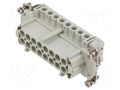 Connector: HDC; contact insert; female; CNE; PIN: 16; 16A; 600V ILME CNEF16TX