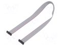 Ribbon cable with IDC connectors; IDC,both sides; 355.6mm; 14" SAMTEC FFSD10D140001N