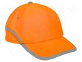 High-visibility cap; adjustable; orange; cotton,polyester LAHTI PRO LAHTI-L1010100