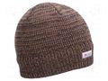 Beanie; furlined; brown; acrylic,THINSULATE™; Size: 57-61; 430g/m2 LAHTI PRO LAHTI-L102180S