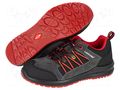 Shoes; Size: 40; graphite-red; chamois; slip; Safety cat: S1 FO SR LAHTI PRO LAHTI-L3042340