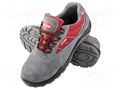 Shoes; Size: 45; grey-red; chamois; slip; with metal toecap LAHTI PRO LAHTI-L3042445