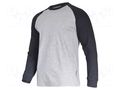 Long-sleeved t-shirt; Size: XXXL; grey-black; 190g/m2 LAHTI PRO LAHTI-L4022306
