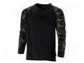 Long-sleeved t-shirt; Size: XL; black,camo; 190g/m2 LAHTI PRO LAHTI-L4023104