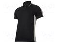 Polo shirt; Size: L; black-grey; women's; 190g/m2 LAHTI PRO LAHTI-L4031803