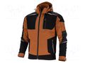 Hoodie; Size: XL; brown-black; STRETCH; multi use,slim-fit LAHTI PRO LAHTI-L4042304