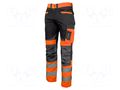 Dungarees; Size: XXXL; black-orange; warning; 270g/m2 LAHTI PRO LAHTI-L4051206