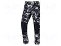 Dungarees; Size: XXL; camo,grey; strengthened construction LAHTI PRO LAHTI-L4051405