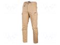 Dungarees; Size: S; beige; slim-fit; 220g/m2; combat trousers LAHTI PRO LAHTI-L4052101