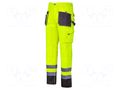 Dungarees; Size: XXL; black/yellow; warning; Class: 2; 270g/m2 LAHTI PRO LAHTI-L4052505