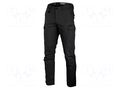 Dungarees; Size: XXXL; black; slim-fit; 220g/m2; combat trousers LAHTI PRO LAHTI-L4054606