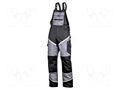 Dungarees; Size: XXXL; black-grey; Class: 2; 270g/m2; bib pants LAHTI PRO LAHTI-L4061306