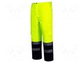 Dungarees; Size: S; yellow; furlined,warning; Class: 2; 180g/m2 LAHTI PRO LAHTI-L4100201