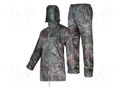 Rainproof set; Size: M; camo; Kit: jacket,pants LAHTI PRO LAHTI-L4140802