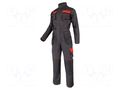 Protective coverall; Size: 50,M; graphite-orange; 190g/m2 LAHTI PRO LAHTI-L4150150