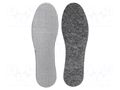 Inserts for shoes; Size: 45; felt,aluminium foil,sponge; thermal LAHTI PRO LAHTI-L9030245