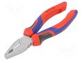 Pliers; universal; 160mm; for bending, gripping and cutting KNIPEX KNP.0305160