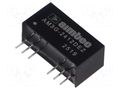 Converter: DC/DC; 3W; Uin: 18÷36VDC; Uout: -12VDC; Uout2: 12VDC; SIP8 AIMTEC AM3G-2412DEZ