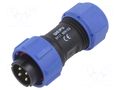 Connector: circular; plug; male; PIN: 4; IP67; SY17; 15A; 500V WEIPU SY1710/P4B-1N