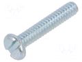 Screw; UNC6-32x19.1; Head: cheese head; slotted; steel; zinc KEYSTONE KEYS9311