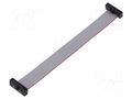 Ribbon cable with IDC connectors; IDC,both sides; 101.6mm; 4" SAMTEC FFSD08D040001N