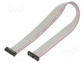 Ribbon cable with IDC connectors; IDC,both sides; 228.6mm; 9" SAMTEC FFSD10D090001N