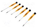 Kit: screwdrivers; precision; Phillips; PH0,PH00,PH000; 6pcs. PIERGIACOMI PG-KITP