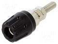 Connector: 4mm banana; socket; 30VAC; 60VDC; 16A; black; insulated HIRSCHMANN T&M PK10ASW