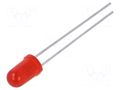 LED; red; 5mm; 5.6÷19mcd; 36°; Front: convex; 2÷2.6VDC; No.of term: 2 LITEON LTL-4223
