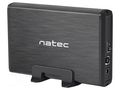 Hard discs housing: 3,5"; LED status indicator; aluminium; black NATEC NKZ-0448